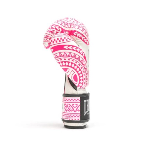 Боксерські рукавички Leone GN329 Haka White/Pink 10 oz (GN329_White/Pink_10oz)
