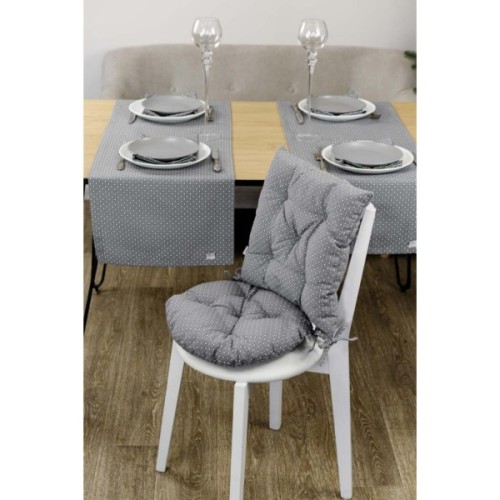 Подушка на стілець Прованс Merry Christmas сіра D-40 (031488)