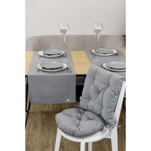 Подушка на стілець Прованс Merry Christmas сіра D-40 (031488)