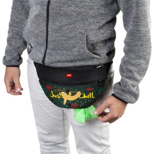 Поясна сумка-бананка для собак WAUDOG Textile "Лінивець" 33х17х10 см (5691)