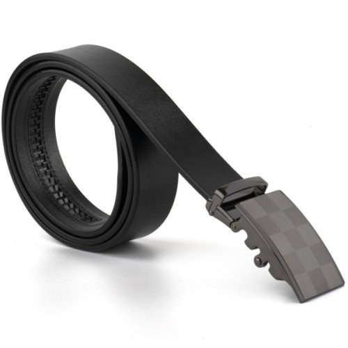 Ремінь Vintage З автоматичною пряжкою шахівниця Чорний (20266)