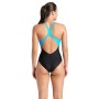 Купальник Arena Openings Swimsuit V Back Lb 008063-580 чорно-бірюзовий 42 (3468337415831)