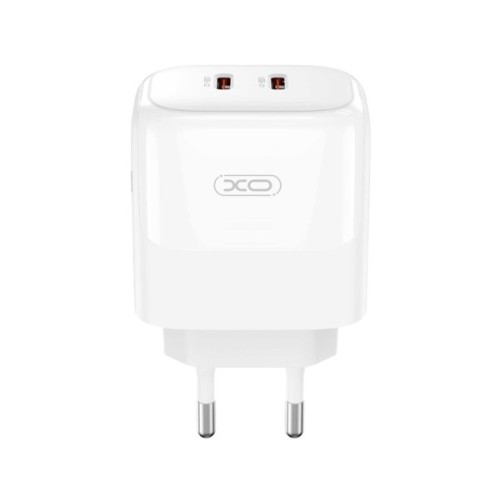 Зарядний пристрій XO L140 35W 2xUSB-C PD White (L140_White)