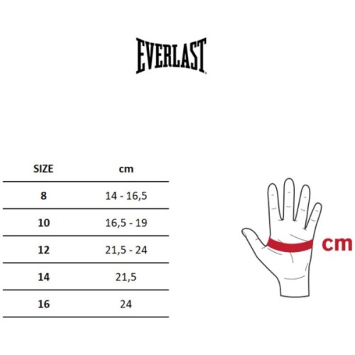 Боксерські рукавички Everlast Powerlock 2 Pro Lace 896910-70-314 чорний 14 oz (009283609122)