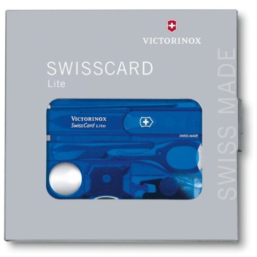 Мультитул Victorinox SwissCard Lite Transparent Blue (0.7322.T2)