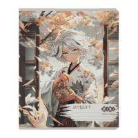 Зошит ZiBi ANIME 48 аркушів, клітинка бежевий (ZB.1704-28)