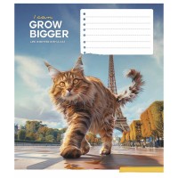 Зошит Школярик Gigantic cats 12 аркушів лінія (012-3451L)