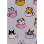 Рушник Прованс кухонний вафельний Кошенята у чашці 37 х 50 см (044927)