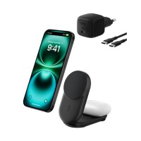 Зарядний пристрій Belkin UltraCharge Wireless 2-in-1 25W black (WIZ039KQBK)