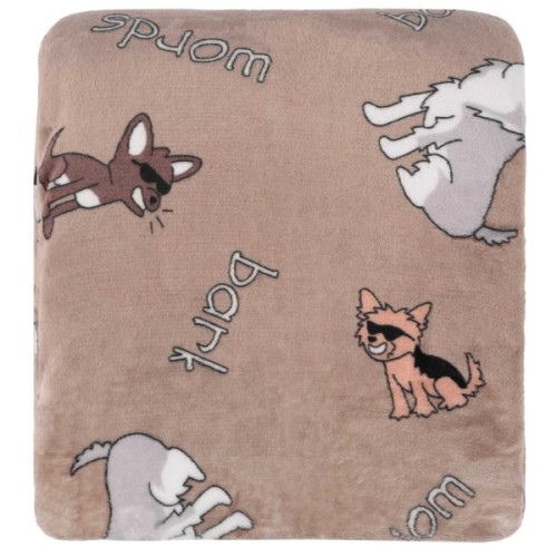 Плед Ardesto Flannel 100% поліестер, песики в окулярах 160х200 см (ART0129PB)