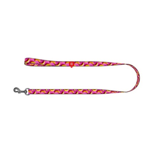 Повідець для собак WAUDOG Nylon "Банани на рожевому" L-XXL (342-4055)