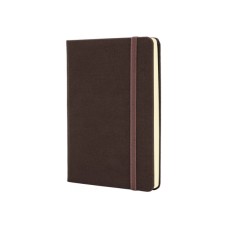 Книга записна Optima А6 SQUARE, тверда обкладинка, гумка, кремовий блок лінія, коричневий (O20386-07)