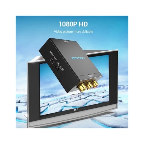 Конвертор HDMI to RCA Metal Type black Vention (AEEB0)