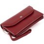 Гаманець ST Leather Зі шкіри Бордовий (19318)