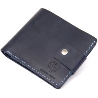 Портмоне Grande Pelle З натуральної шкіри Темно-синє (11461)