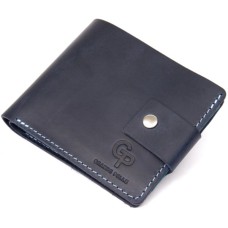 Портмоне Grande Pelle З натуральної шкіри Темно-синє (11461)