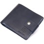 Портмоне Grande Pelle З натуральної шкіри Темно-синє (11461)