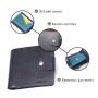 Портмоне Grande Pelle З натуральної шкіри Темно-синє (11461)