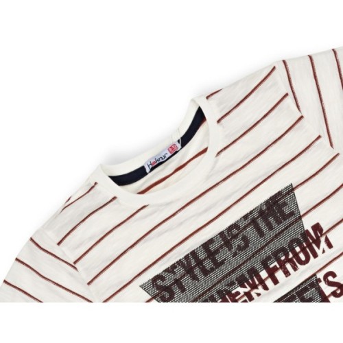 Футболка дитяча Haknur з написами (6673-140B-beige)