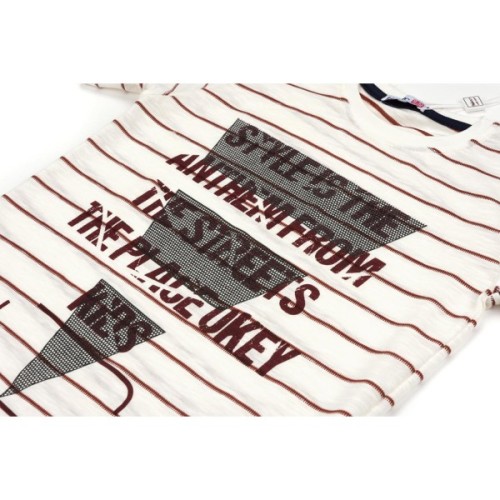 Футболка дитяча Haknur з написами (6673-140B-beige)