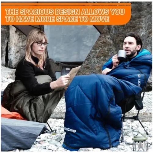 Спальний мішок KingCamp Huron 250 Navy (KS2421_NAVY_L)