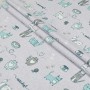Постільна білизна Home Line Котяча радість бірюзовий, бязь, полуторний (179197)