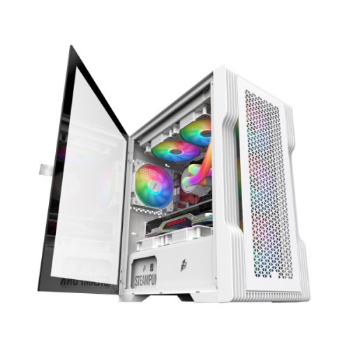 Корпус для ПК 1stPlayer T3-WH-4F1-W