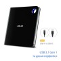 Оптичний привід Blu-Ray ASUS SBW-06D5H-U/BLK/G/AS (90DD02G0-M29000)