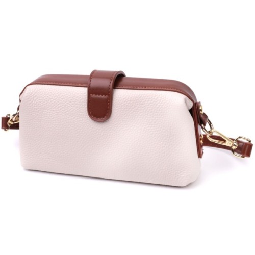 Сумка Vintage З натуральної шкіри Біла (22426)