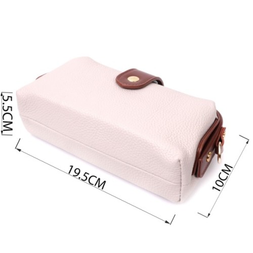 Сумка Vintage З натуральної шкіри Біла (22426)