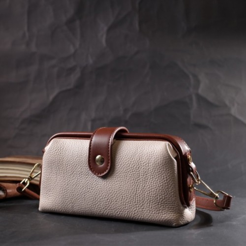 Сумка Vintage З натуральної шкіри Біла (22426)