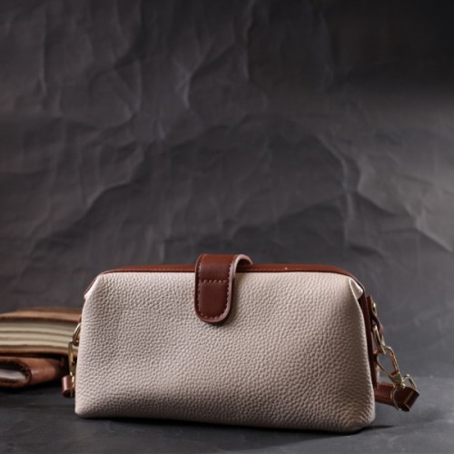 Сумка Vintage З натуральної шкіри Біла (22426)