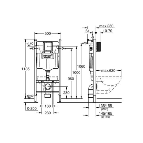 Інсталяція Grohe QuickFix 38971000 (CV030562)