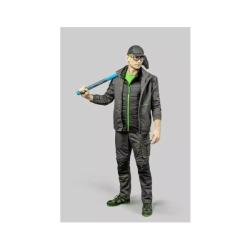 Куртка робоча Hoegert LEMBERG HT5K800-1-S 65% поліестер/35% бавовна темно-сіра, S (48) (HT5K800-1-S)