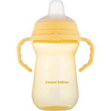 Поїльник-непроливайка Canpol babies з силіконовим носиком FirstCup 250 мл Жовта (56/615_yel)