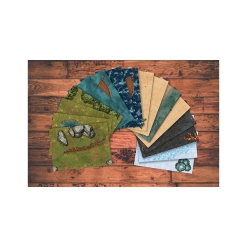 Настільна гра Geekach Games Поля для бою НРІ (8 двосторонніх полів) (gkac1004)