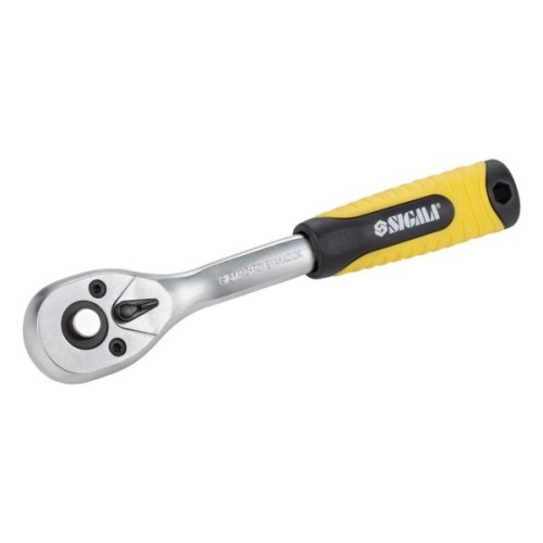 Тріскачка Sigma із вигнутою ручкою 1/4" 150мм 72T CrV (6050071)