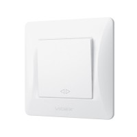 Перемикач Videx BINERA 1кл проміжний білий (VF-BNSW1)