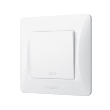 Перемикач Videx BINERA 1кл проміжний білий (VF-BNSW1)