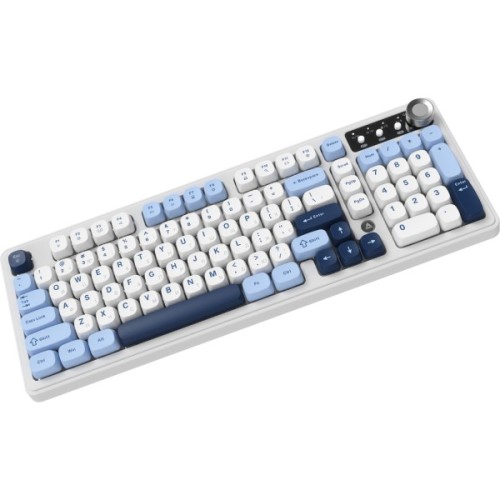 Клавіатура Ajazz AF98 Plus Wireless/Bluetooth/USB UA White/Blue (AF98-PLUS-GB)