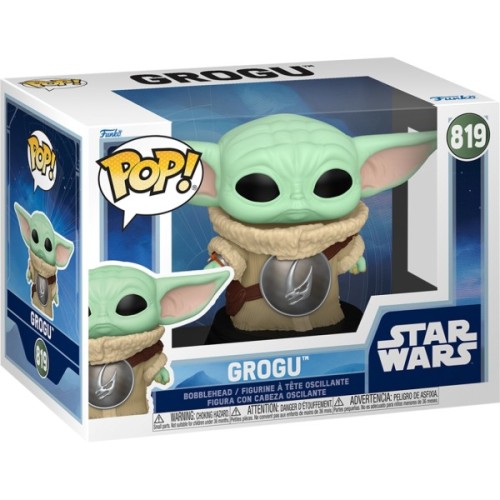 Фігурка Funko Pop серії Мандалорець - Ґроґу з бронею Брудорога (90447)