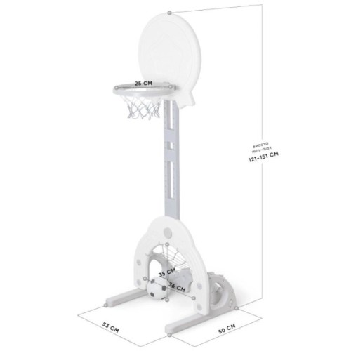 Ігровий набір Mealux Баскетбольний кошик Rocke (KD-H011 White)