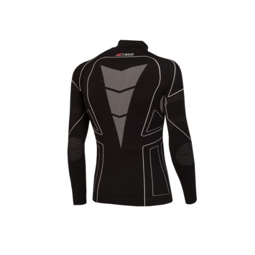 Термокофта X-Tech Maglia Race 3 Munica Lunga lupetto Nero XXL/XXXL (MagliaRace3LupettoXXL/3XL)