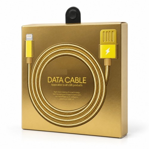 Дата кабель USB 2.0 AM to Lightning 1.0m 2.4A metal gold XoKo (XK-CTL-001-GD)