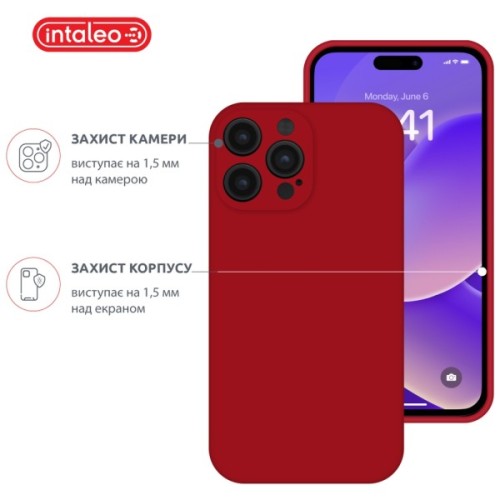 Чохол до мобільного телефона Intaleo SoftShell Apple iPhone 14 Pro Red (1283126557767)