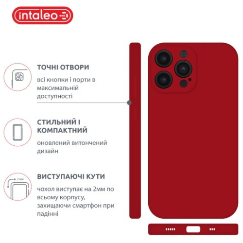 Чохол до мобільного телефона Intaleo SoftShell Apple iPhone 14 Pro Red (1283126557767)