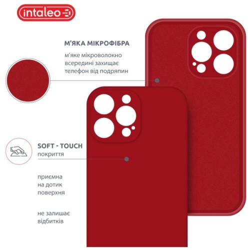 Чохол до мобільного телефона Intaleo SoftShell Apple iPhone 14 Pro Red (1283126557767)