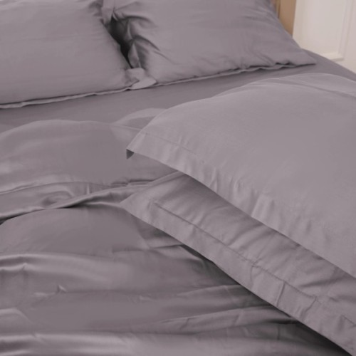 Постільна білизна MirSon Tencel №06 Gray 2x143x210 Сімейний (2200009370526)