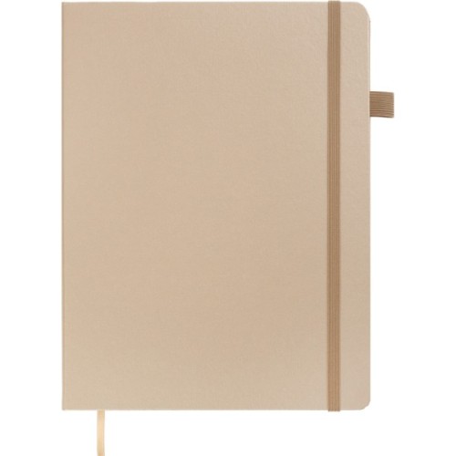 Книга записна Buromax Etalon 190x250 мм 96 аркушів в клітинку обкладинка зі штучної шкіри Золота (BM.292160-23)