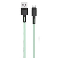 Дата кабель USB 2.0 AM to Micro 5P 1.0m 5A green XO (NB166-M-1-GR)